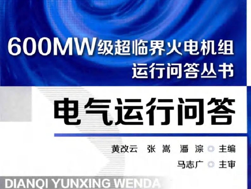 600MW级超临界火电机组运行技术问答丛书 电气运行问答