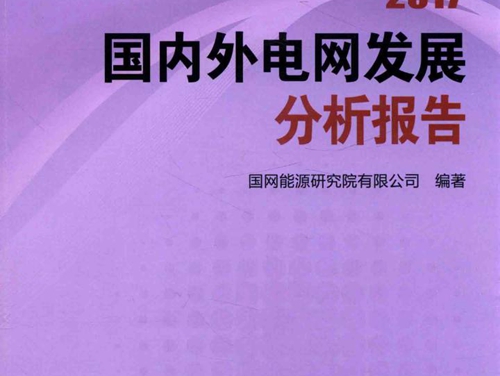 能源与电力分析年度报告系列 2017国内外电网发展分析报告