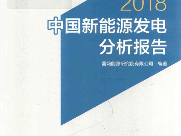 能源与电力分析年度报告系列 中国新能源发电分析报告 2018版 国网能源研究院有限公司 (2018版)