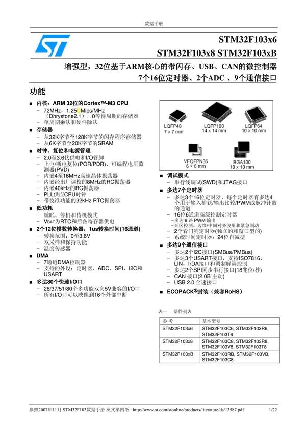 STM32F10简明手册(中文)