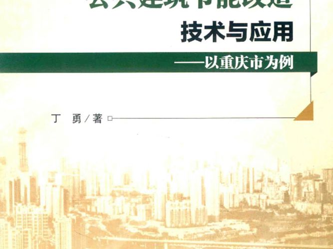 公共建筑节能改造技术与应用 以重庆市为例丁勇 2019版