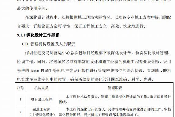 深圳证券交易中心机电安装施工方案（中建三局、99页、含PDF及word版）