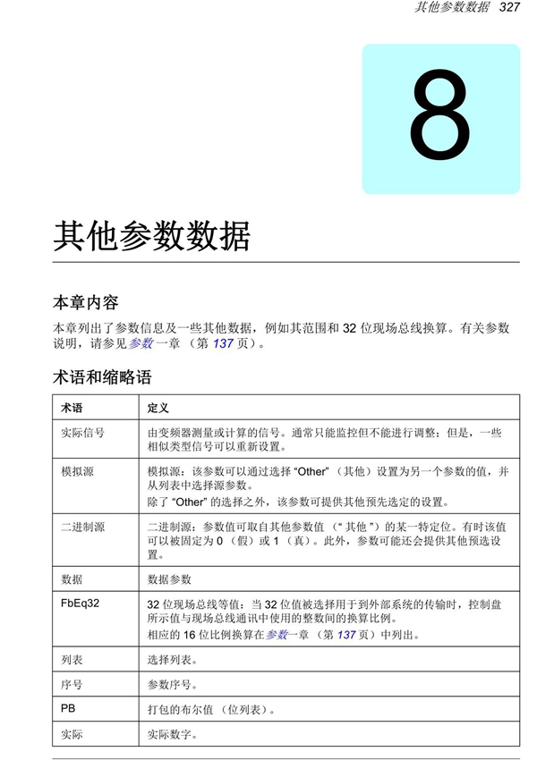 ABB变频器ACS580用户手册--其他参数说明书