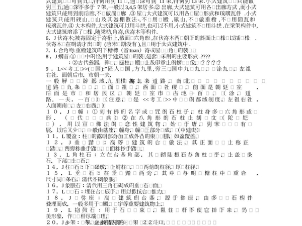 建筑学名词 PDF