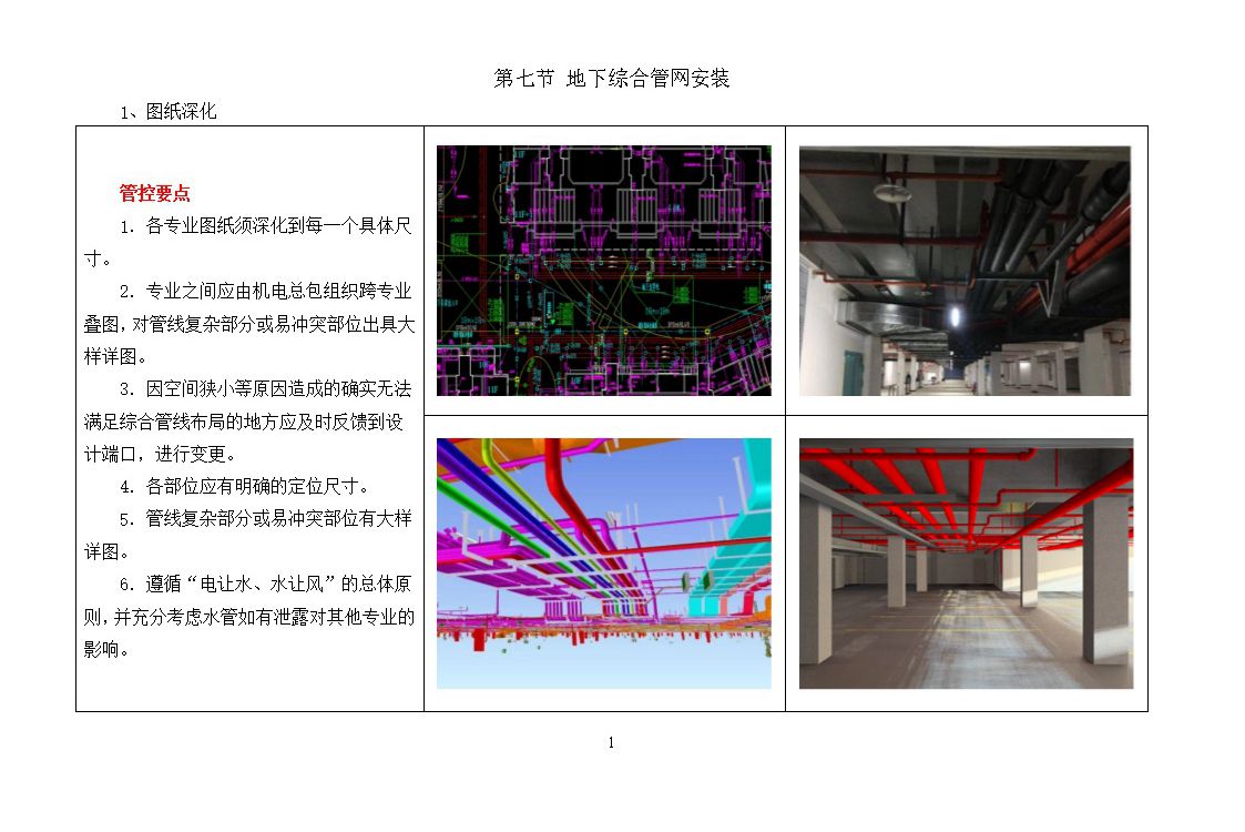 华侨城地下综合管网施工样板（word版）