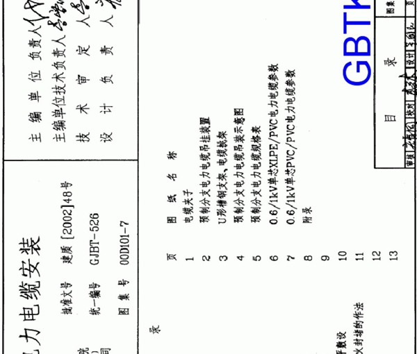 00D101-7预制分支电力电缆安装-国家建筑标准设计图集 1