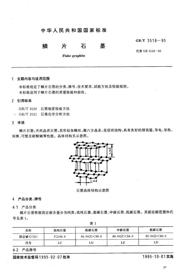 鳞片石墨 (GB/T 3518-1995)