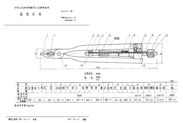 保险丝钳 (HB 3251-1989)