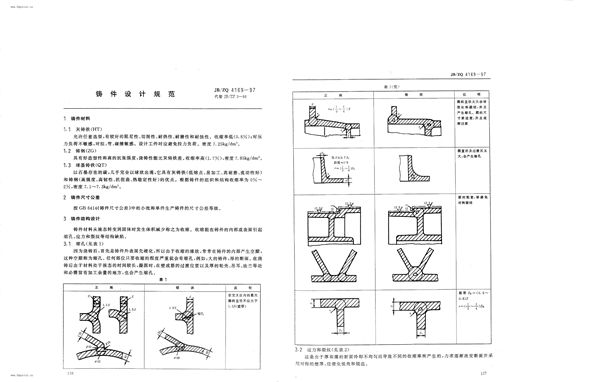 铸件设计规范 (JB/ZQ 4169-1997)