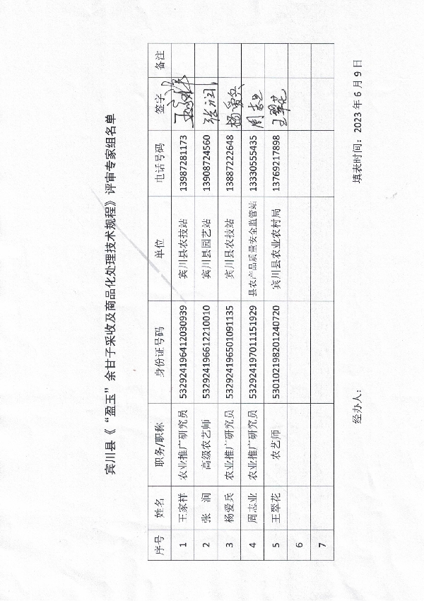 宾川县“盈玉”余甘子采收及商品化处理技术规程 (T/BCNJX 2411-2023)