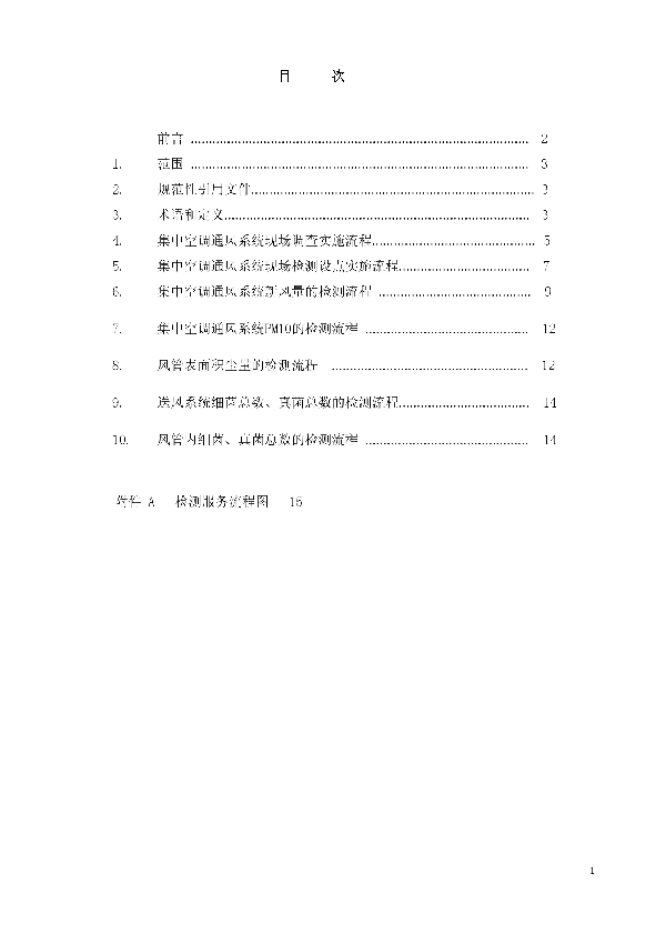 集中空调通风系统检测技术服务流程 (T/KT sc02202-2022)